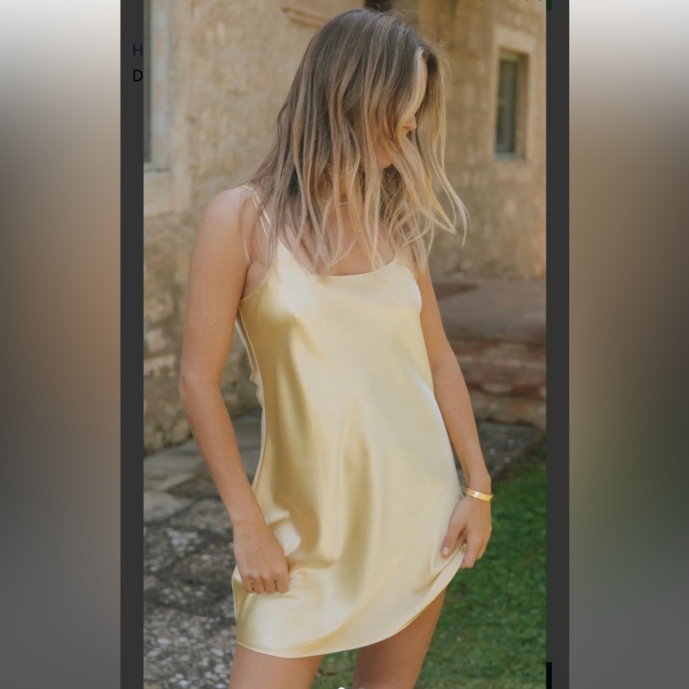 Daily Drills Yellow Mini Dress